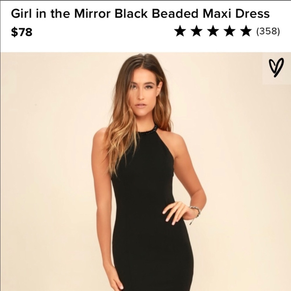 Lulus Girl in the Mirror black dress